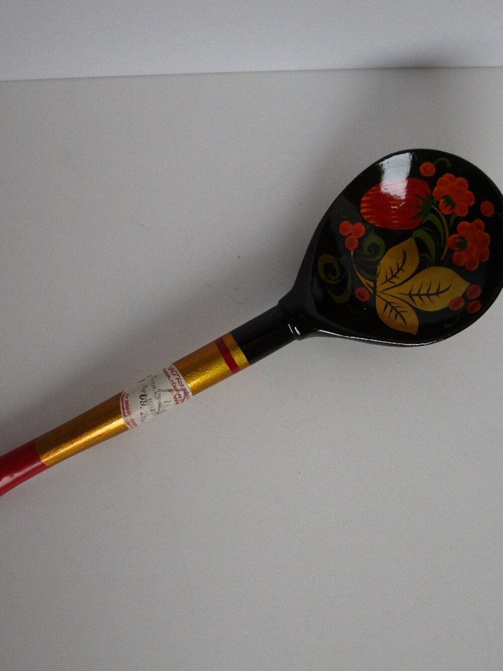 genuine Khokhloma wooden spoon